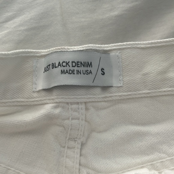 Just Black Denim White Shorts - Picture 3 of 5